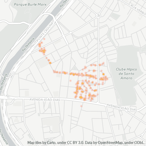 04727-000 Mapa de calor de densidad empresarial