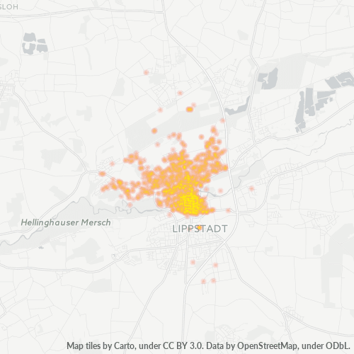 Heatmap für plz 59555