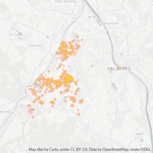Heatmap für postleitzahl 5071