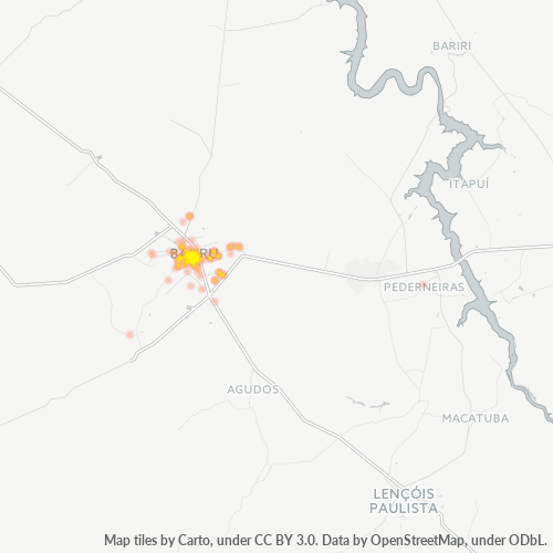 17013-000 Heatmap de Densidade da Empresa