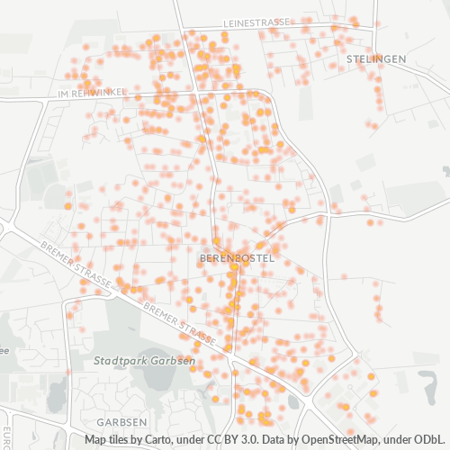 Heatmap für plz 30827