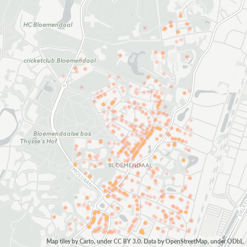 2061 Heatmap Bedrijfsdichtheid
