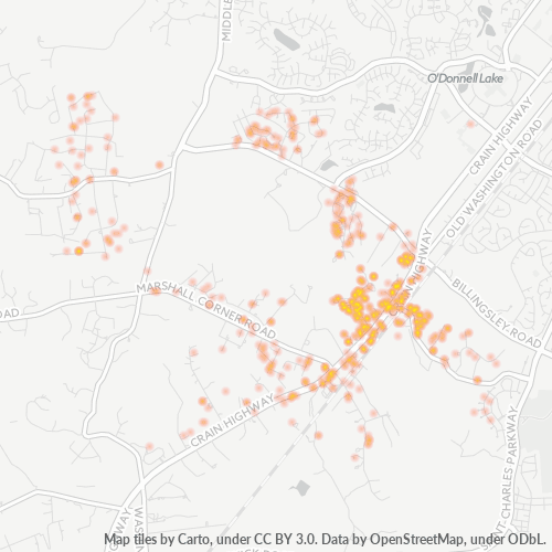 20695 Business Density Heatmap
