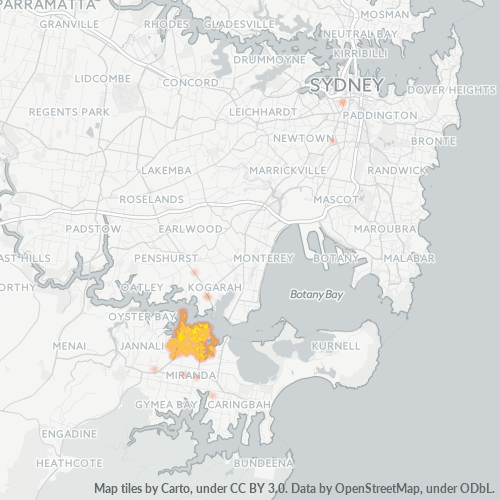 2224 Business Density Heatmap