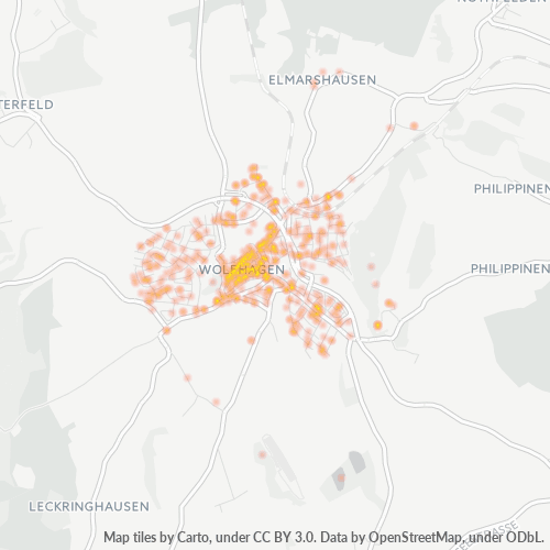 Heatmap für plz 34466