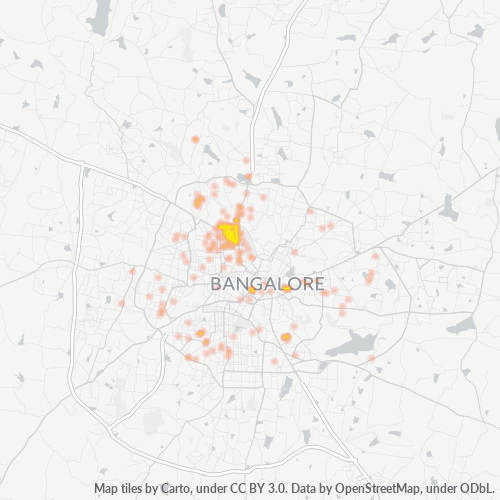 560080 Business Density Heatmap