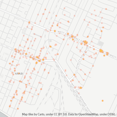 70032 Business Density Heatmap