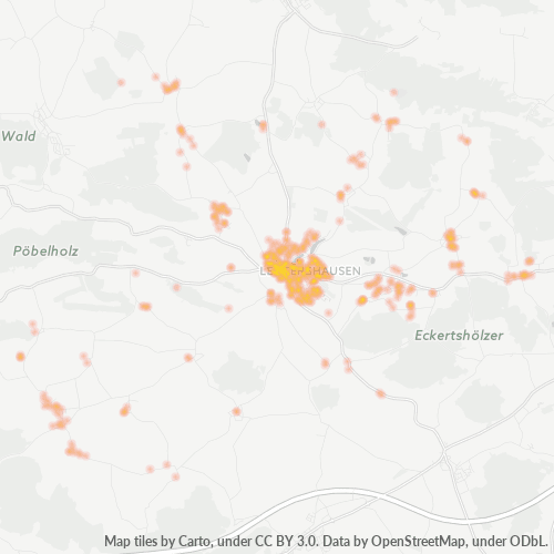 Heatmap für plz 91578