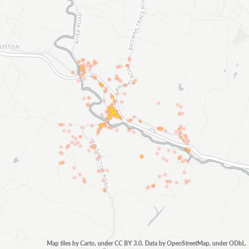 05477 Business Density Heatmap