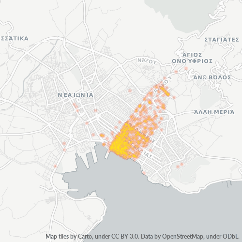 382 21 Χάρτης θερμότητας πυκνότητας επιχείρησης