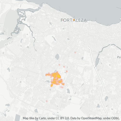60711-000 Mapa de calor de densidad empresarial