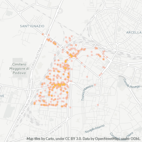 Mappa di calore per cap 35138