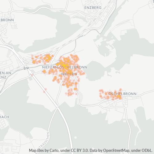Heatmap für plz 75223