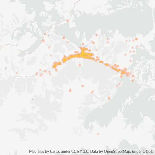 Heatmap für postleitzahl 5753
