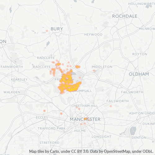 M25 Business Density Heatmap