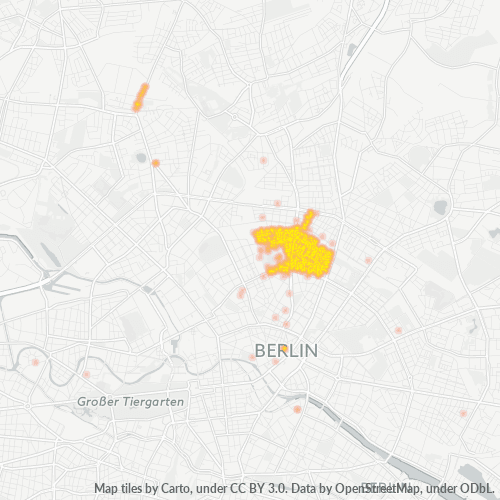 10437 Standortdichte-Heatmap