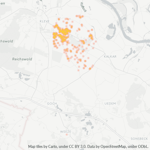 Heatmap für plz 47551