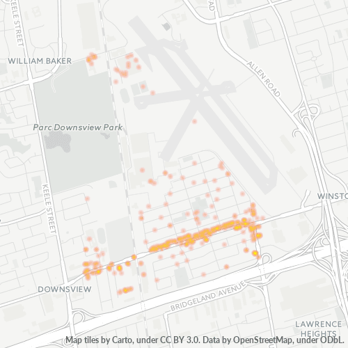 M3K Thermocarte de densité d'activité