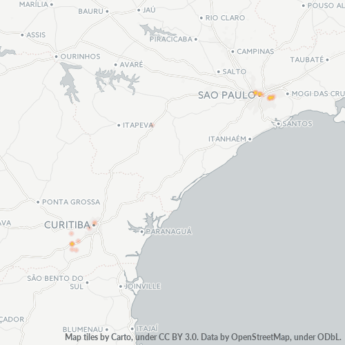 83750-000 Heatmap de Densidade da Empresa