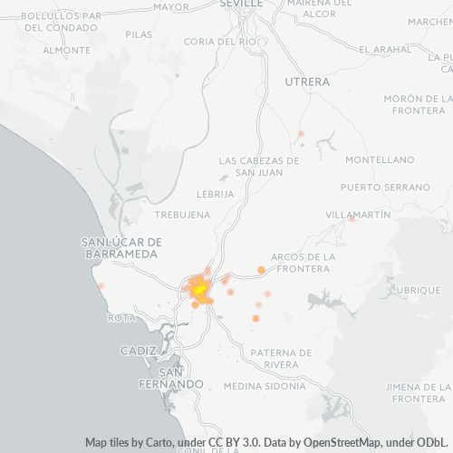 Mapa de calor para código postal 11406
