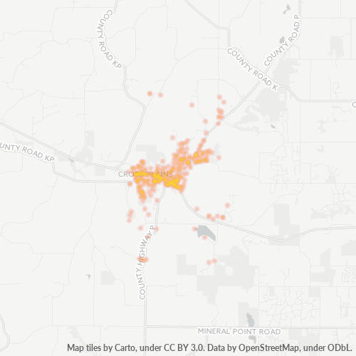 53528 Business Density Heatmap