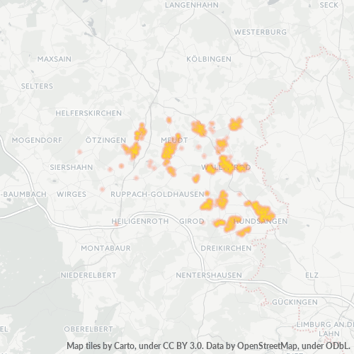 Heatmap für plz 56414