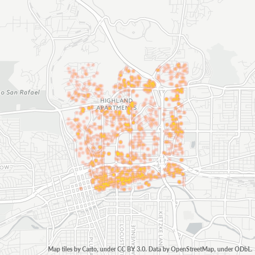 89512 Business Density Heatmap