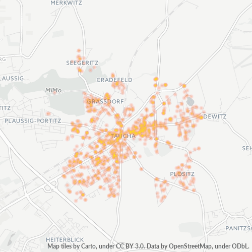 Heatmap für plz 04425