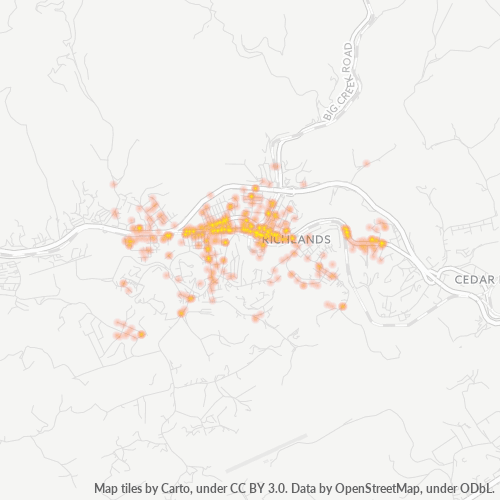 24641 Business Density Heatmap