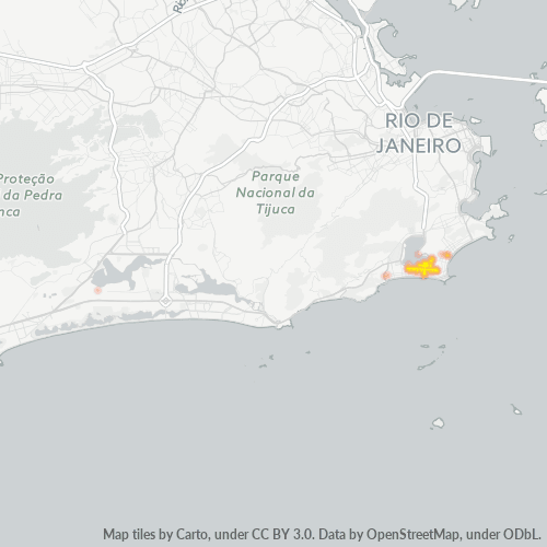 22411-000 Mapa de calor de densidad empresarial