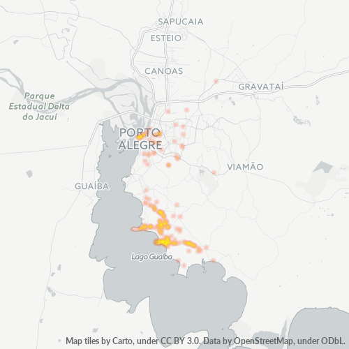 91780-000 Mapa de calor de densidad empresarial
