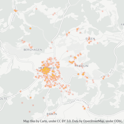 Heatmap für plz 58849
