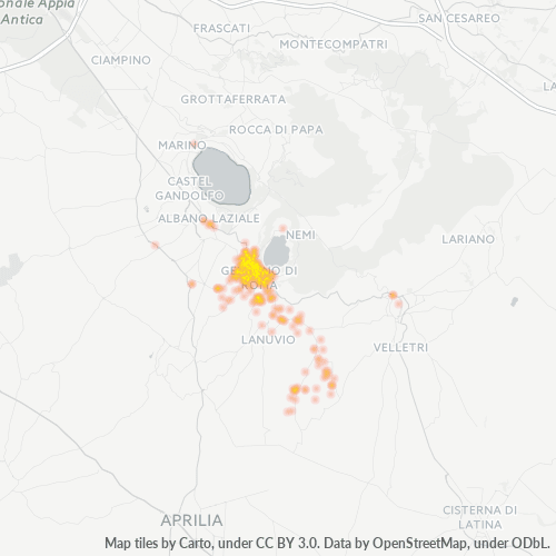 Mappa di calore per cap 00045