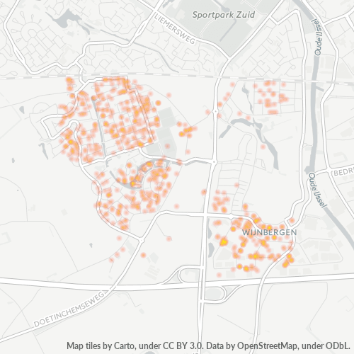 7007 Heatmap Bedrijfsdichtheid