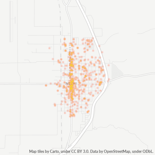 84648 Business Density Heatmap
