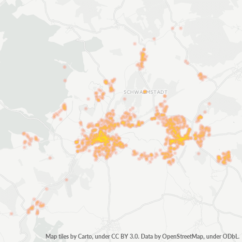 Heatmap für plz 34613