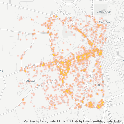 75904 Business Density Heatmap