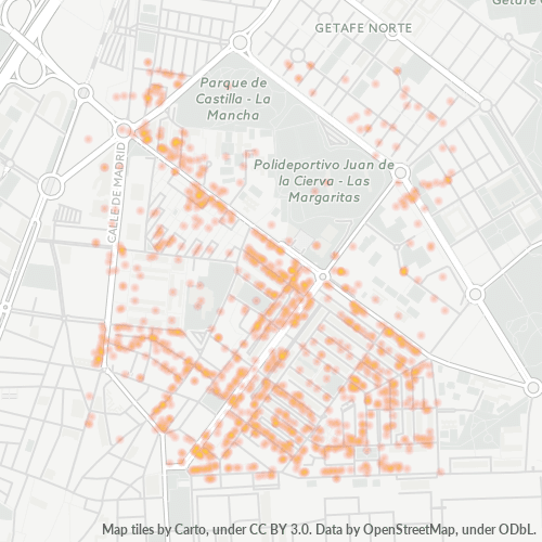 28903 Mapa de calor de densidad empresarial