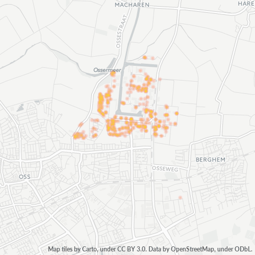 Heatmap voor postcode 5347