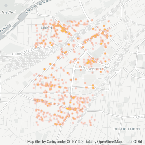 46049 Standortdichte-Heatmap