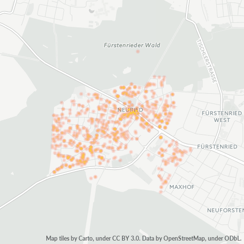 Heatmap für plz 82061