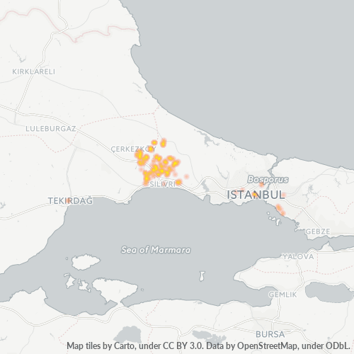 posta kodu 34582 için yoğunluk haritası