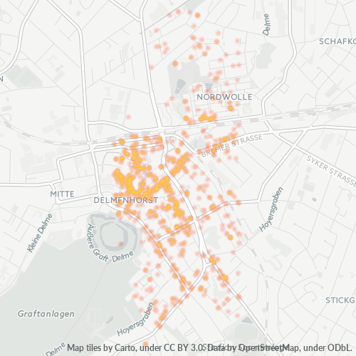 27749 Standortdichte-Heatmap