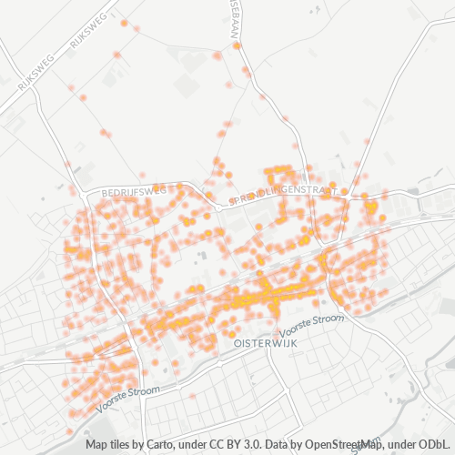 Heatmap voor postcode 5061