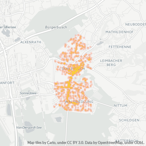 Heatmap für plz 51375