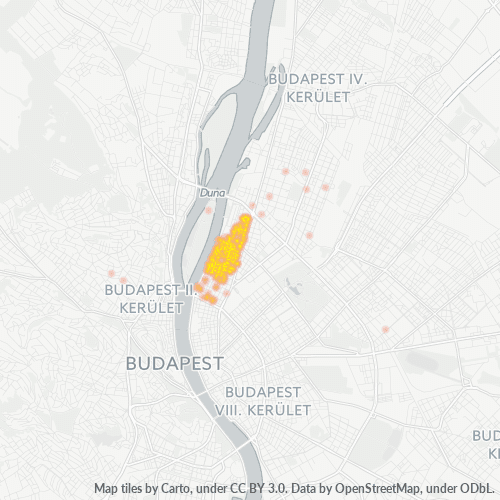1133 Vállalati sűrűségi térkép