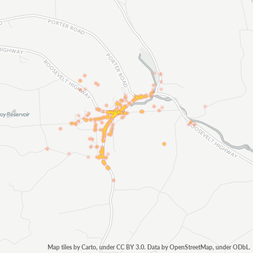 16947 Business Density Heatmap