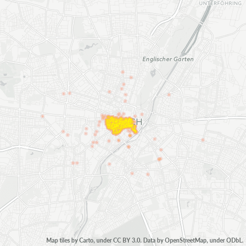 Heatmap für plz 80331