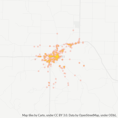 65084 Business Density Heatmap