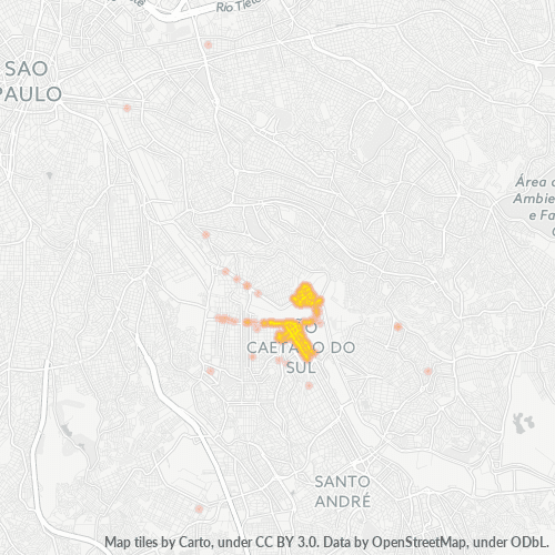 09550-000 Heatmap de Densidade da Empresa